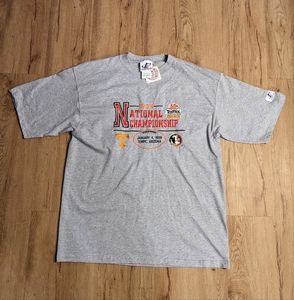 Vintage NOS 1998 National Championship Fiesta Bowl Tennessee vs FSU Tee L